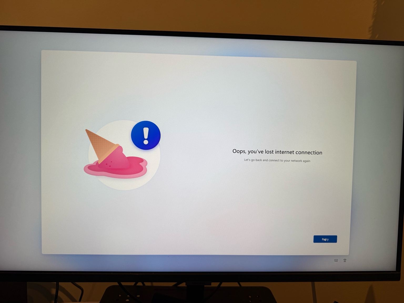 You think you have an Internet connection? I don't think so.